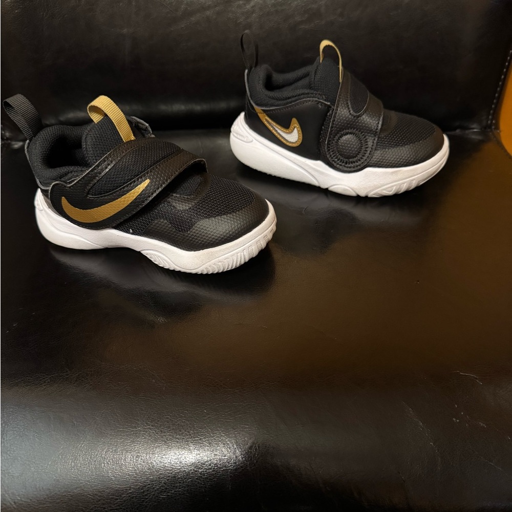 Nike Black and Gold Slip-On Sneakers DV8995-004